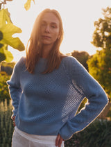 Cashmere Mesh Sweatshirt