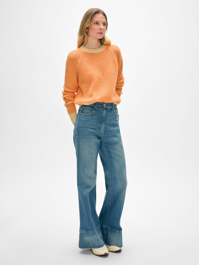 Cashmere Mesh Sweatshirt