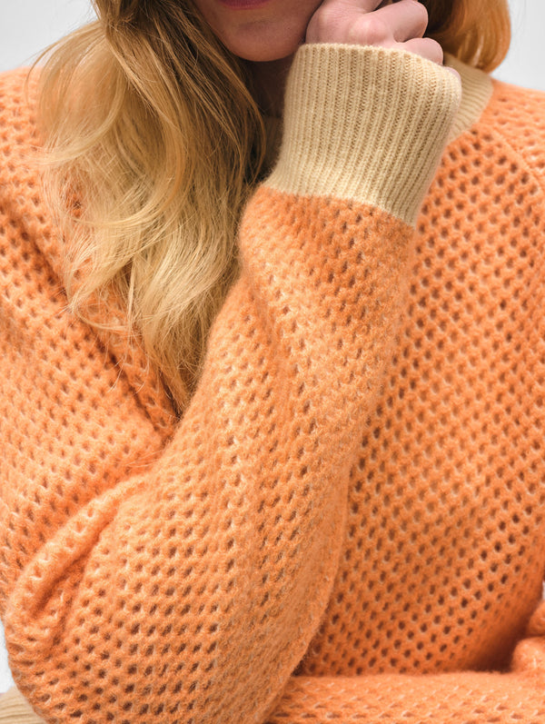 Cashmere Mesh Sweatshirt