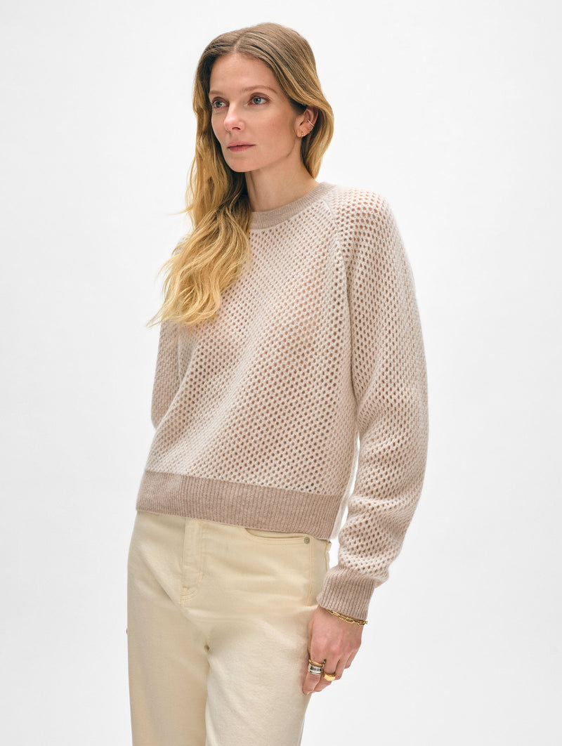 Cashmere Mesh Sweatshirt