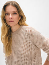 Cashmere Mesh Sweatshirt