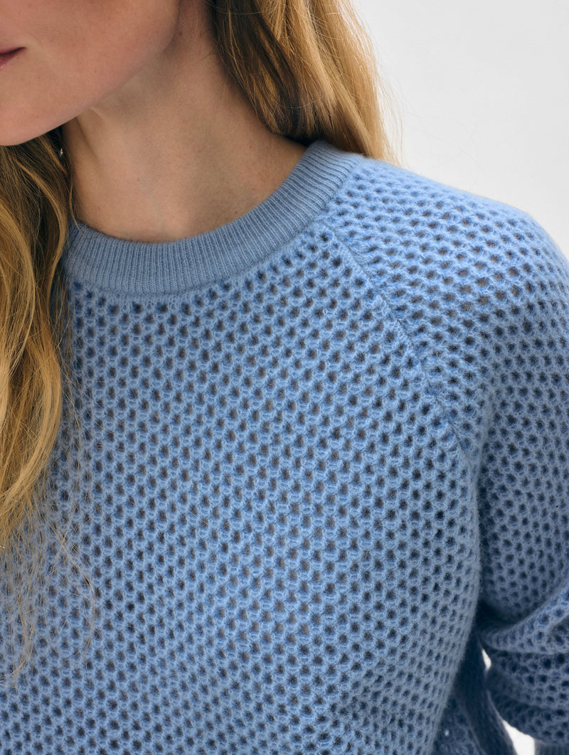 Cashmere Mesh Sweatshirt