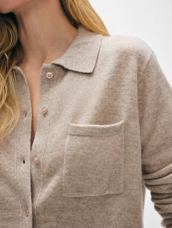 Cashmere Button Down Shirt