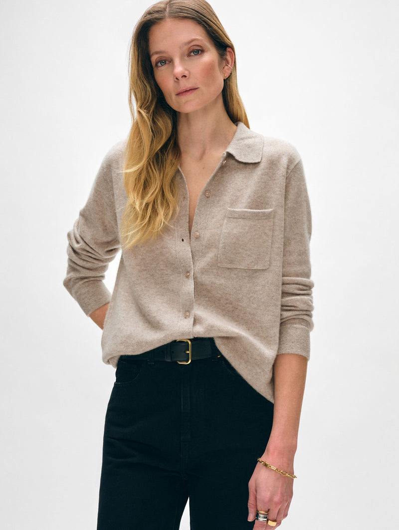 Cashmere Button Down Shirt