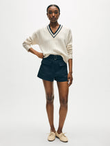 Cashmere Varsity V Neck