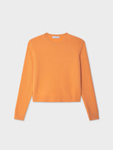Cashmere Rib Trim Crewneck