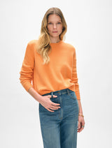 Cashmere Rib Trim Crewneck