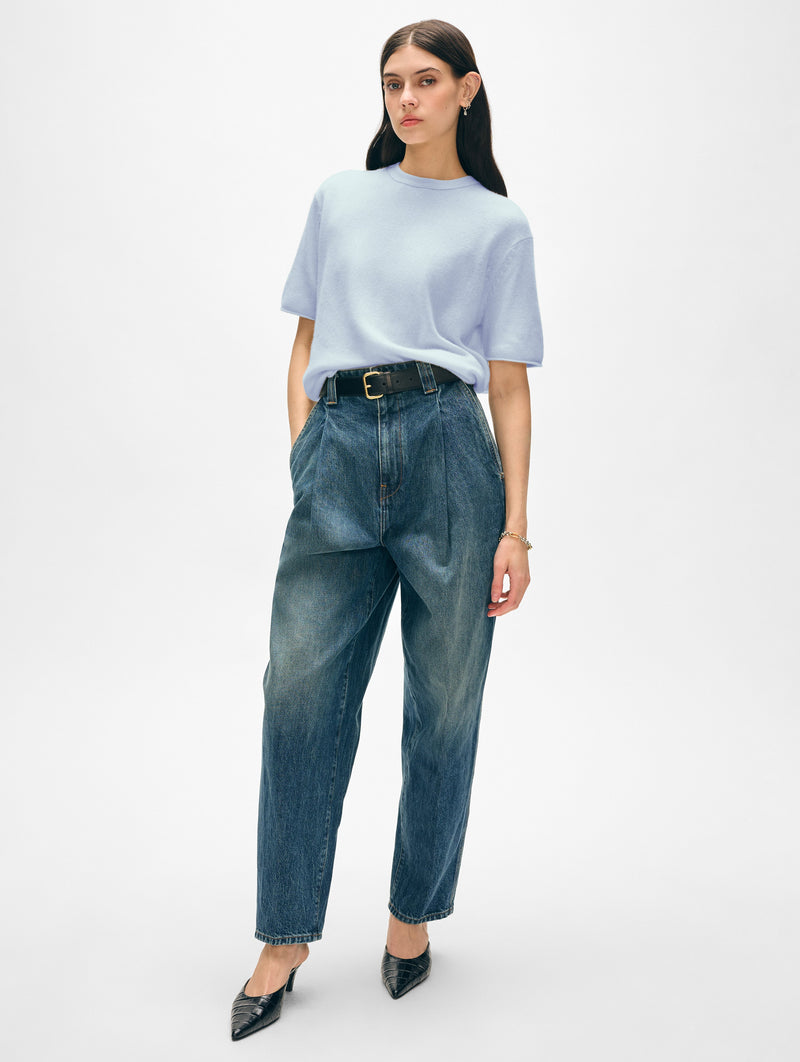 Cashmere Roll Trim T-shirt