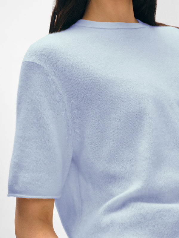 Cashmere Roll Trim T-shirt