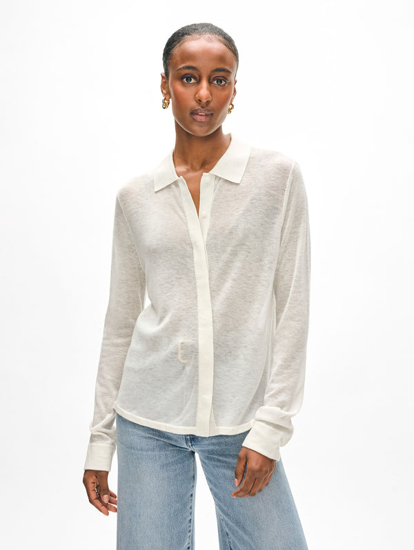 Superfine Cashmere Button Down