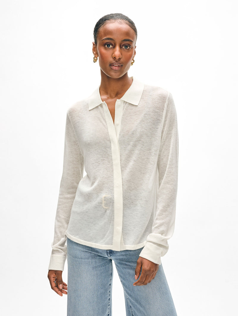 Superfine Cashmere Button Down