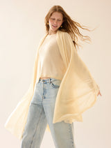 Superfine Cashmere Striped Sweatshirt