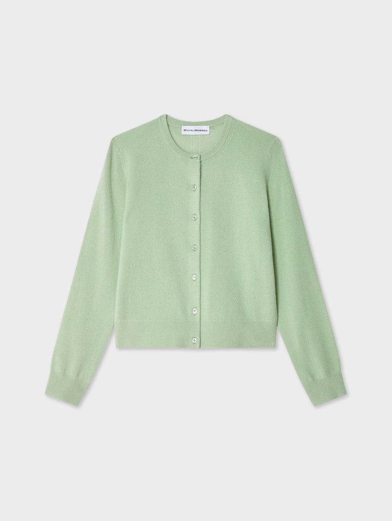 Cashmere Crewneck Cardigan