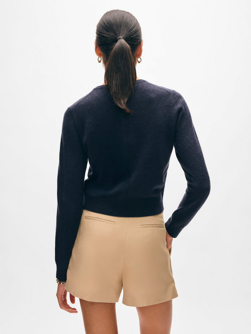 Cashmere Crewneck Cardigan