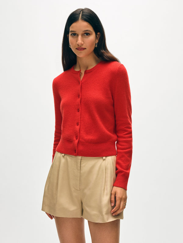 Cashmere Crewneck Cardigan