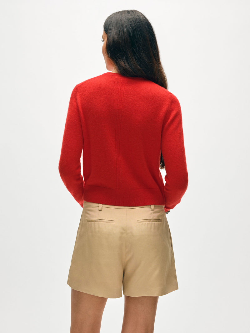 Cashmere Crewneck Cardigan