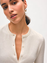 Cashmere Crewneck Cardigan