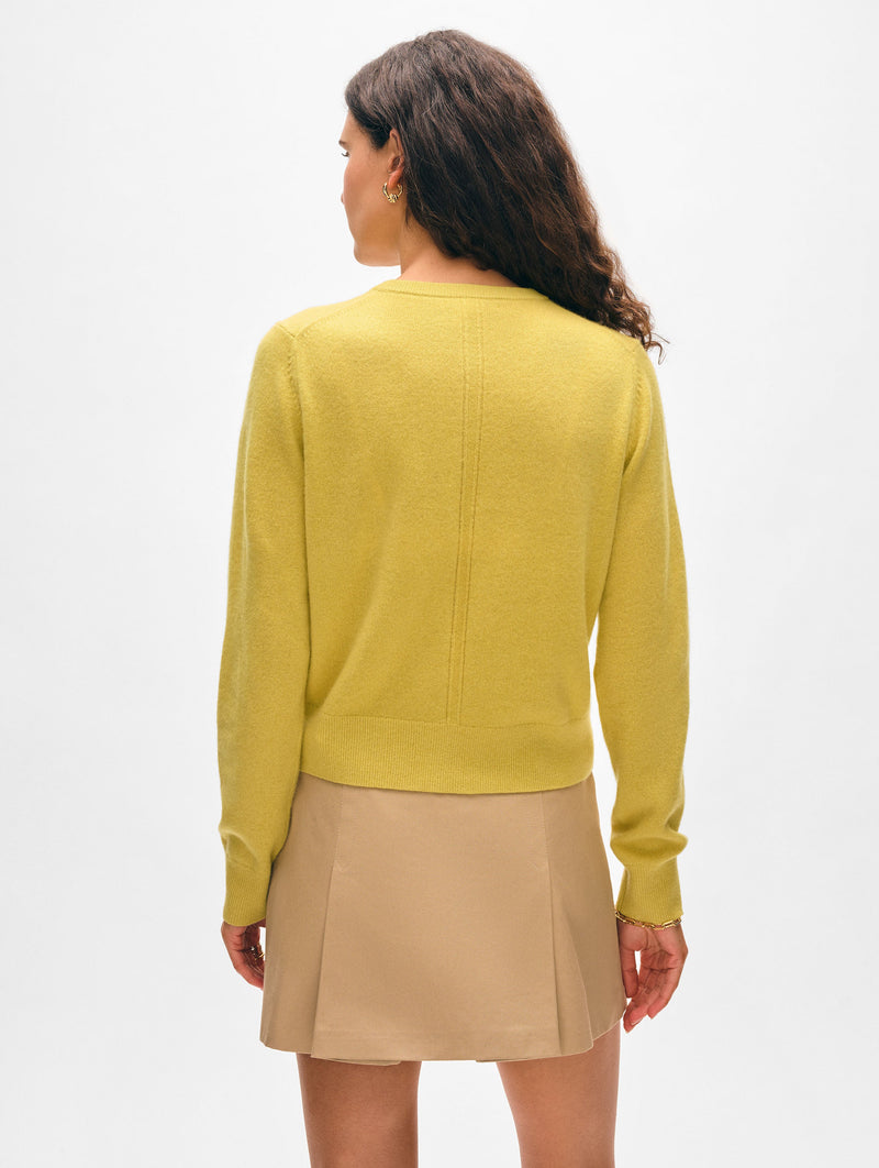 Cashmere Crewneck Cardigan