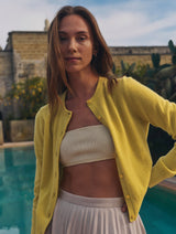 Cashmere Crewneck Cardigan