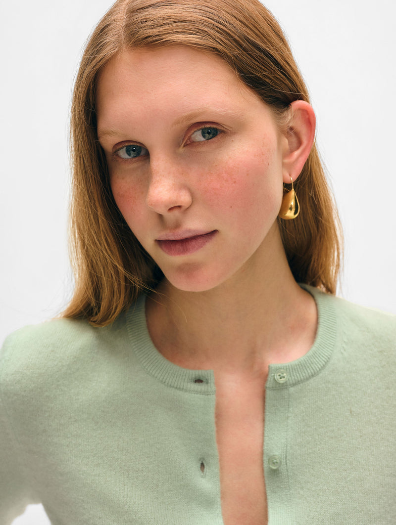 Cashmere Crewneck Cardigan