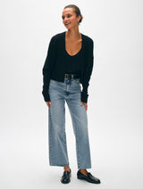 Cashmere Open Front Cardigan