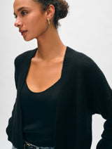 Cashmere Open Front Cardigan
