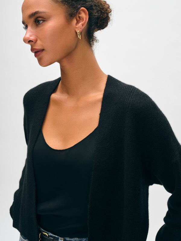 Cashmere Open Front Cardigan