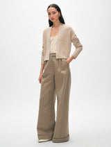 Cashmere Open Front Cardigan