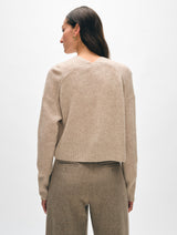 Cashmere Open Front Cardigan