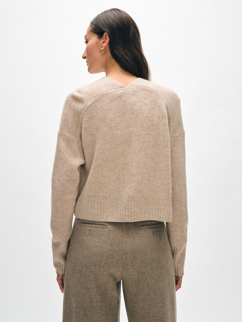 Cashmere Open Front Cardigan