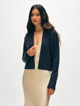 Cashmere Open Front Cardigan