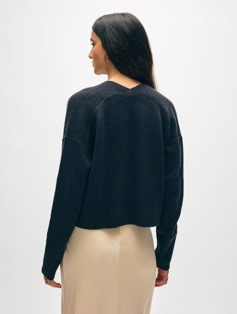 Cashmere Open Front Cardigan