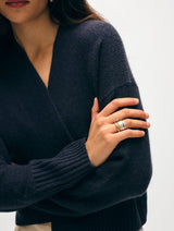 Cashmere Open Front Cardigan
