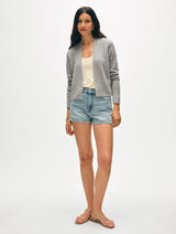 Cashmere Open Front Cardigan