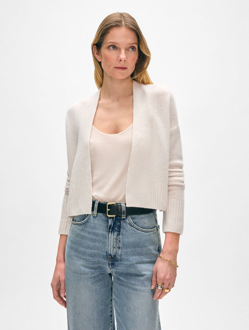 Cashmere Open Front Cardigan