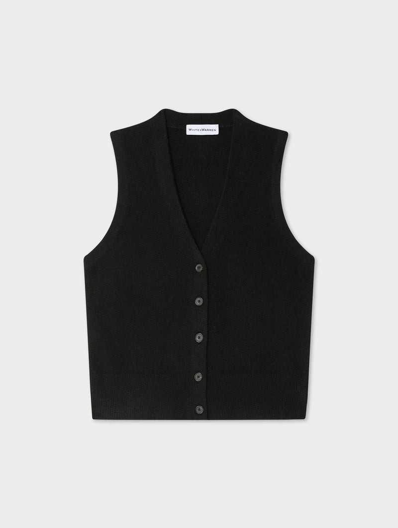 Cashmere Button Vest