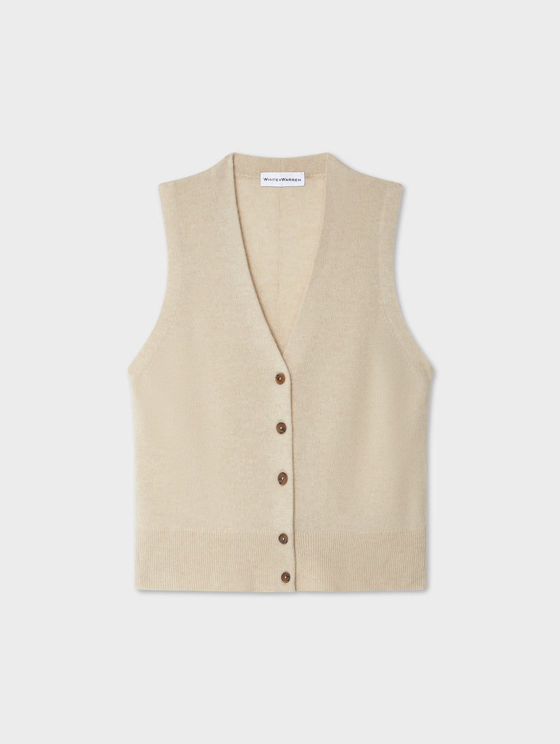 Cashmere Button Vest