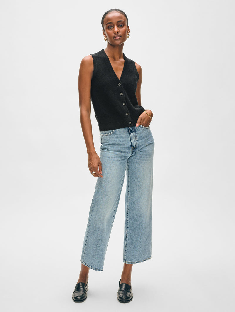 Cashmere Button Vest