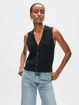 Cashmere Button Vest