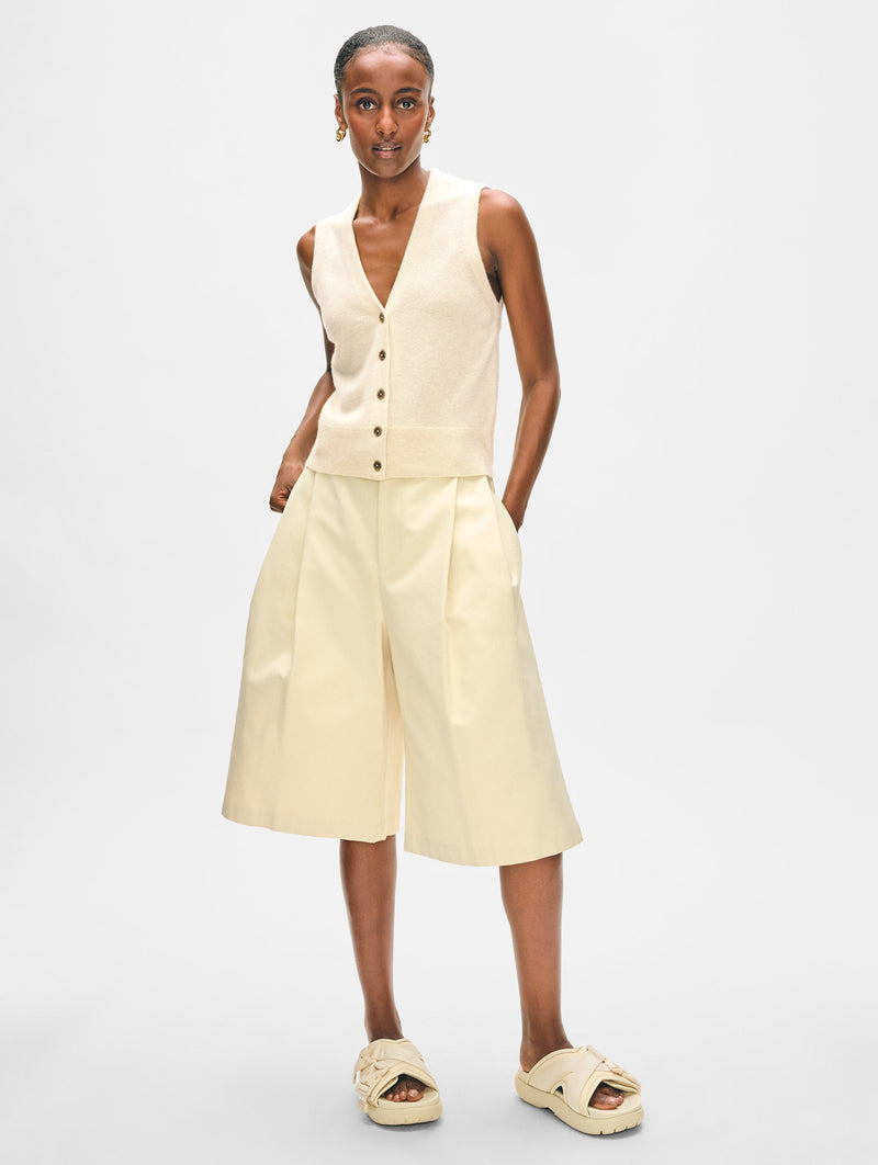 Cashmere Button Vest