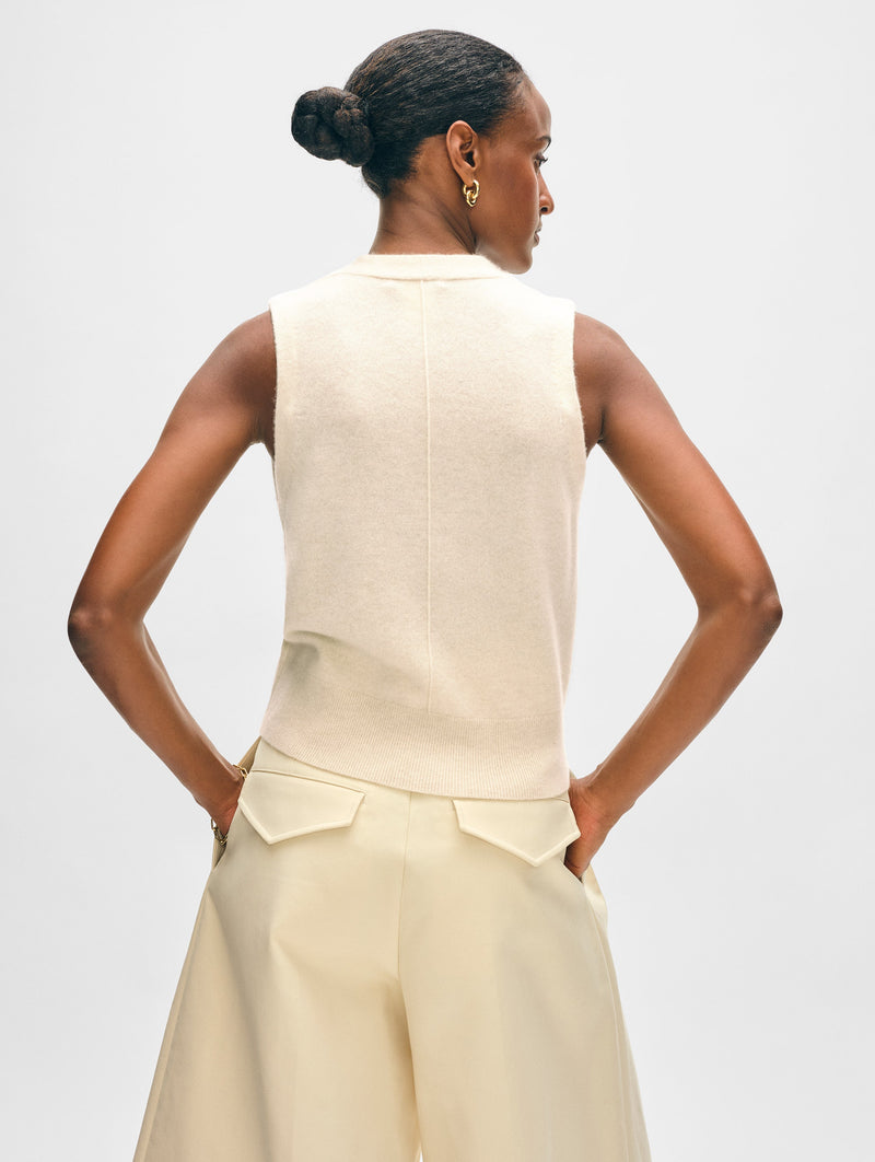 Cashmere Button Vest