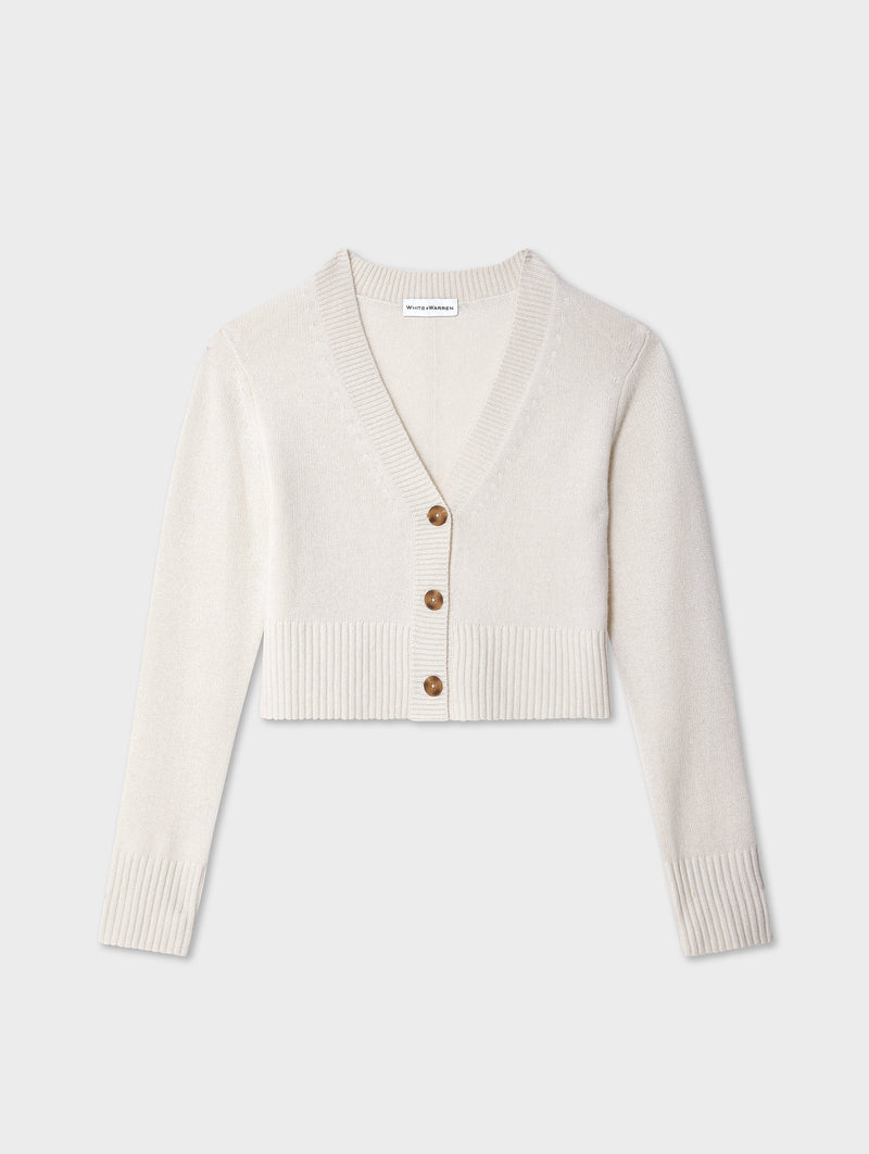 Cashmere Button Cardigan