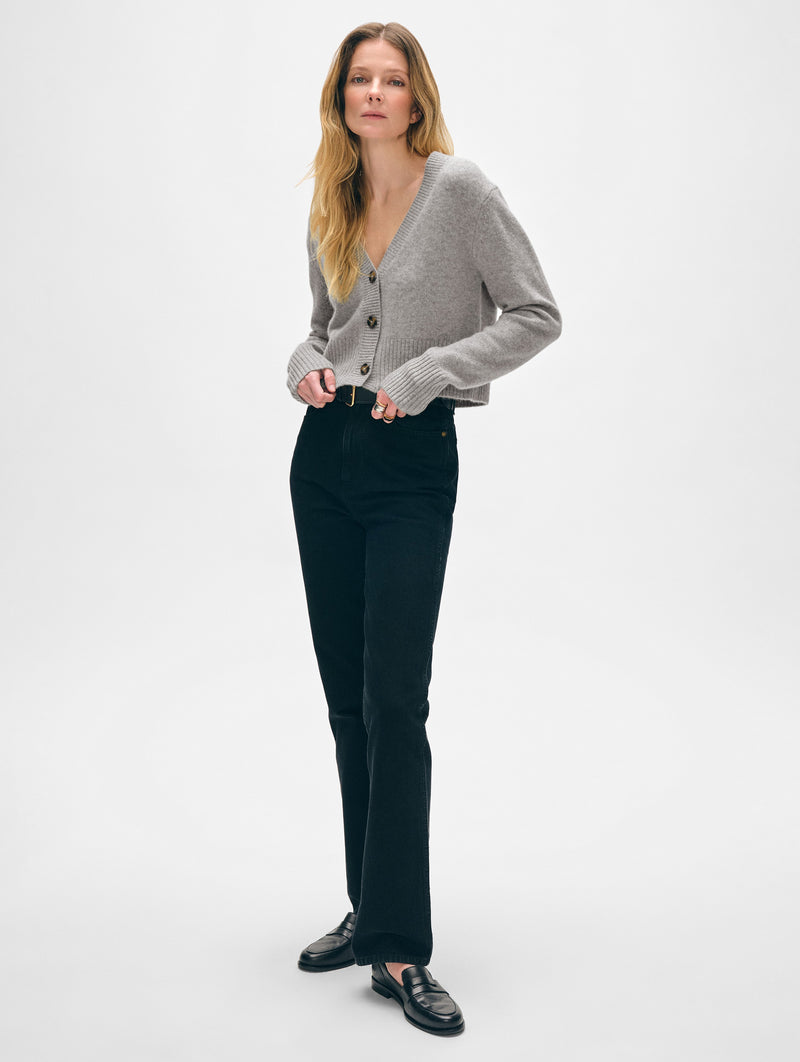 Cashmere Button Cardigan