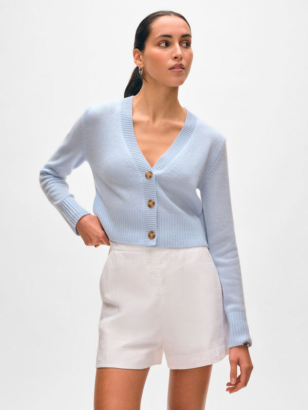Cashmere Button Cardigan