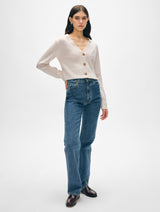 Cashmere Button Cardigan