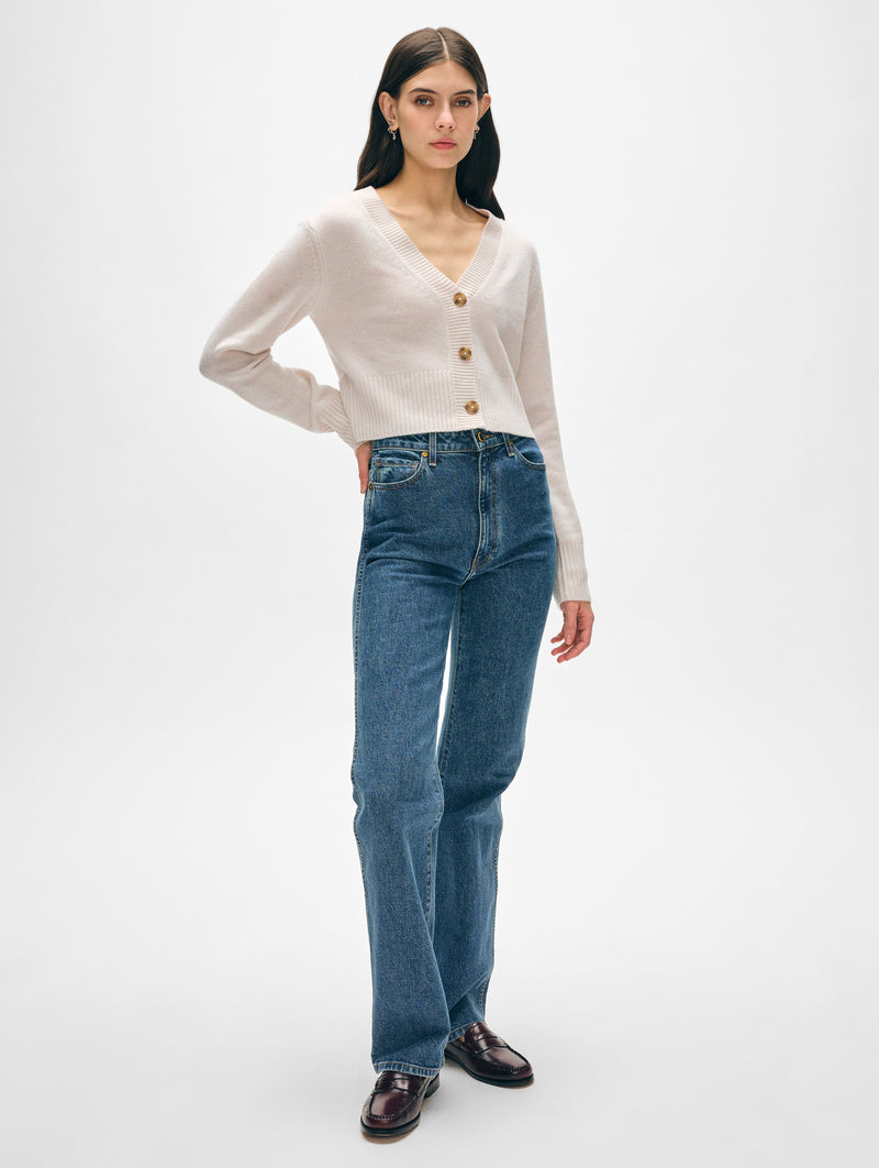 Cashmere Button Cardigan