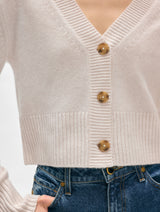 Cashmere Button Cardigan