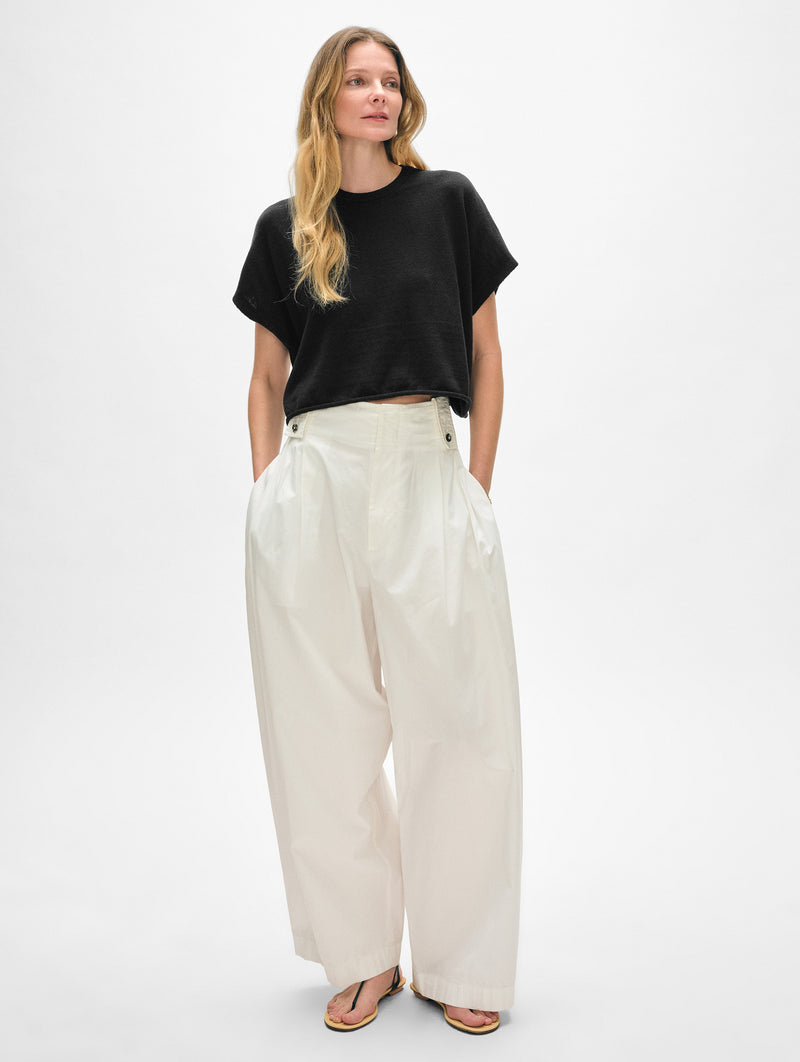 Linen Blend Easy T-Shirt