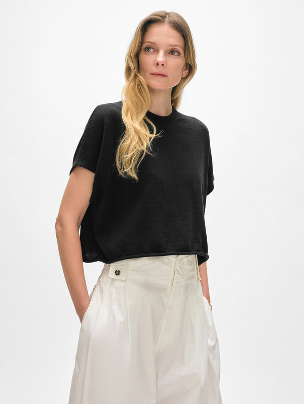 Linen Blend Easy T-Shirt