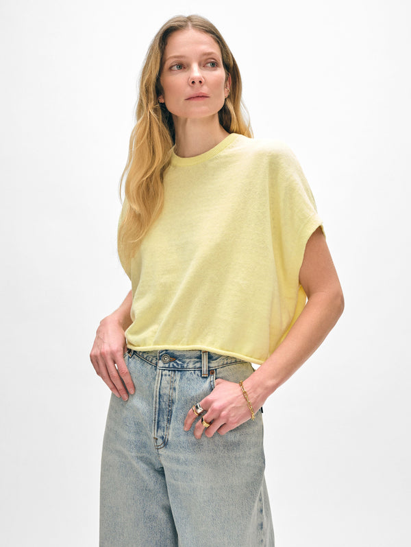 Linen Blend Easy T-Shirt